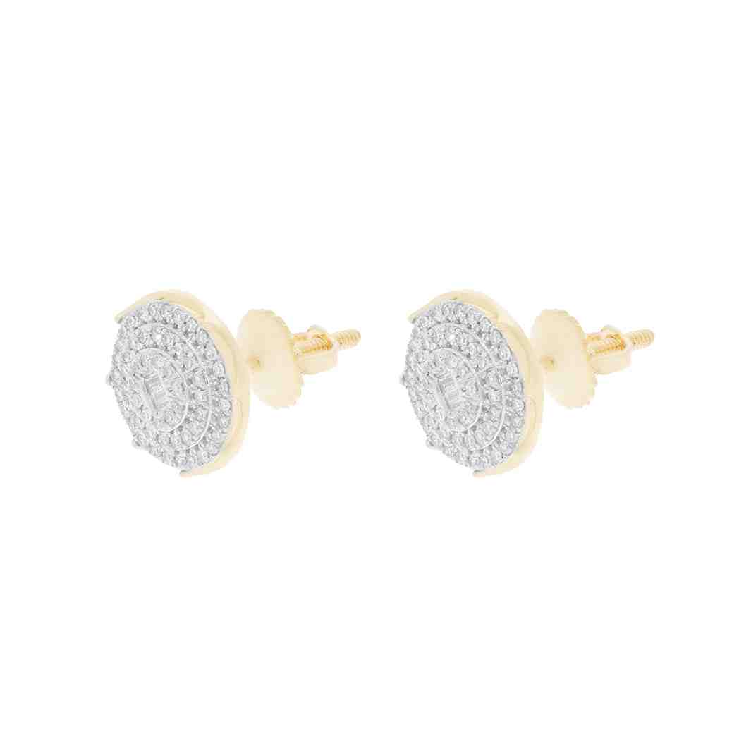 Triple Halo Stud Earrings ER23050A